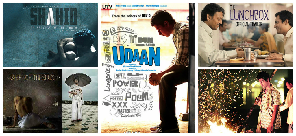 The Lunchbox,Ship of Theseus,BA Pass,Udaan,Shahid