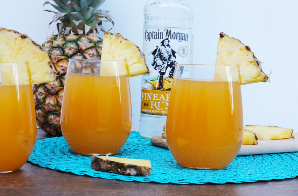 Pineapple and Mango Rum Cocktail