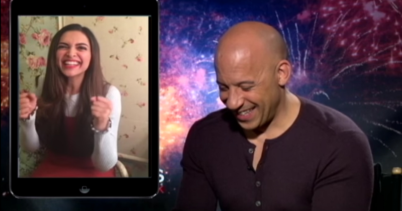 Vin Diesel and Deepika padukone