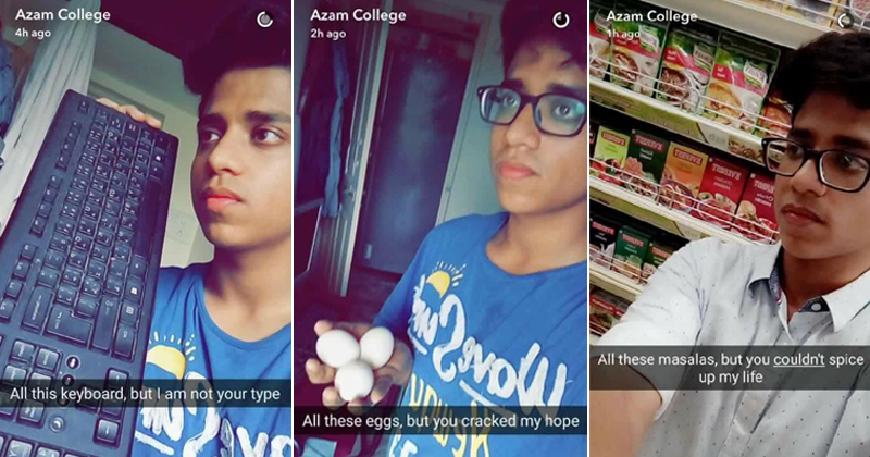 Brace Yourself, This Guy's Snapchat Stories Will Make You Forget Your Break Up!