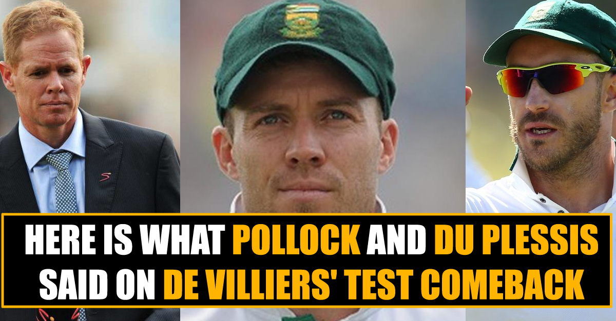 De Villiers' Test Comeback