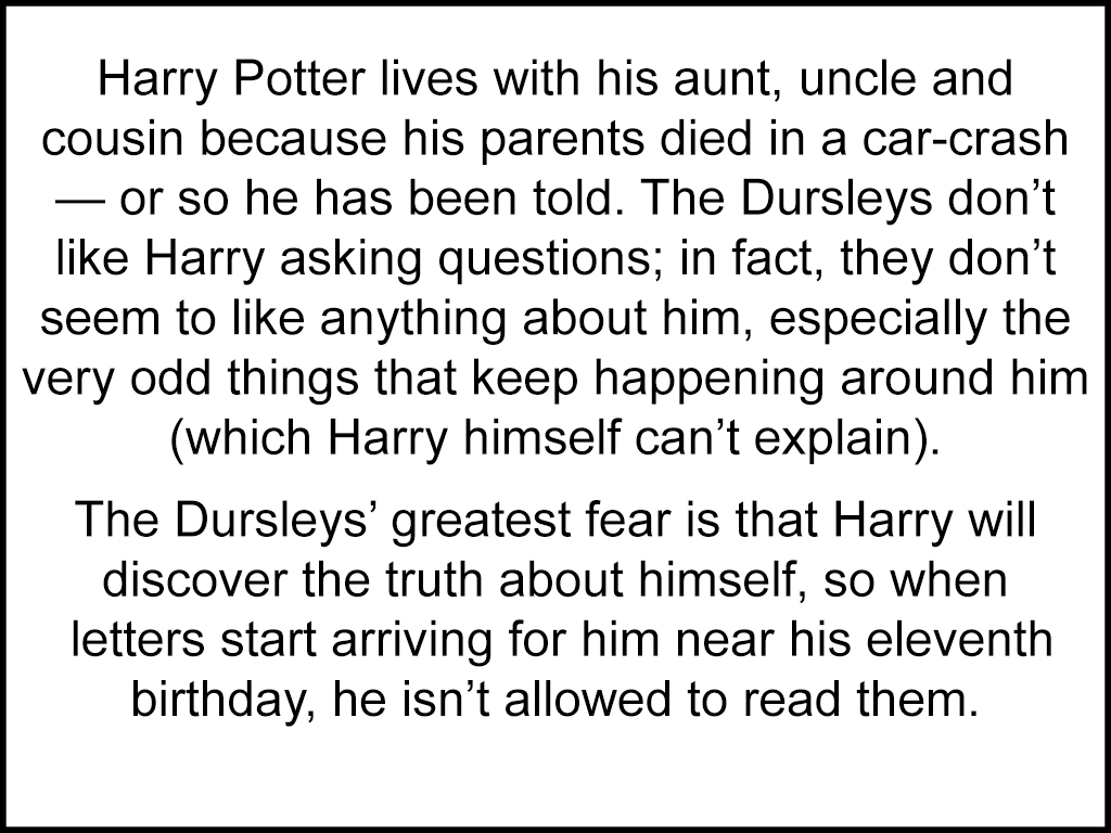 synopsis of harry potter book 1