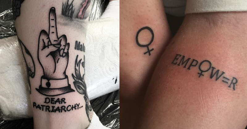 Having a bad week. Went to a feminist tattoo flash day in aid of the  Feminist Library. Came home with this. : r/TrollXChromosomes