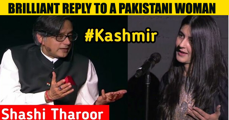Shashi Tharoor Gave A ‘Sassy’ Reply On The Kashmir Issue To A Pakistani Woman