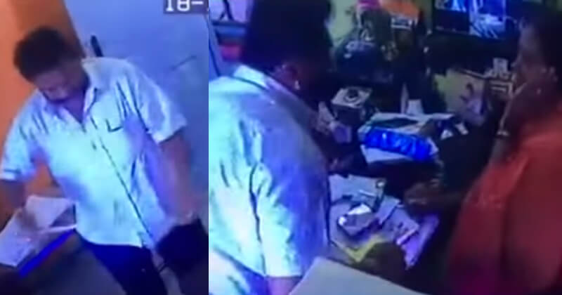 BJP Leader Captured On CCTV While Assaulting The Headmistress Of A Pvt Bengaluru School!