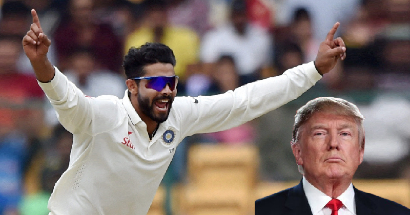 Ravindra Jadeja donald trump