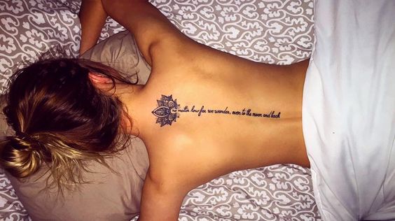 75 Unique Small Tattoo Designs  Ideas  Amore on Low Back I Take You   Wedding Readings  Wedding Ideas  Wedding Dresses  Wedding Theme