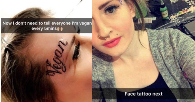 England Woman Vegan Tatto