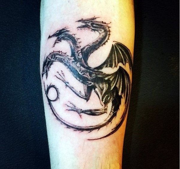 Game of Thrones tattoo done by Modestas Kunce from Kunce Tattoo Chicago  IL  tattoos  Game of thrones tattoo Sleeve tattoos Dragon tattoo for  women