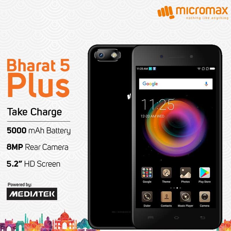 Micromax bharat 5 plus vs moto c plus