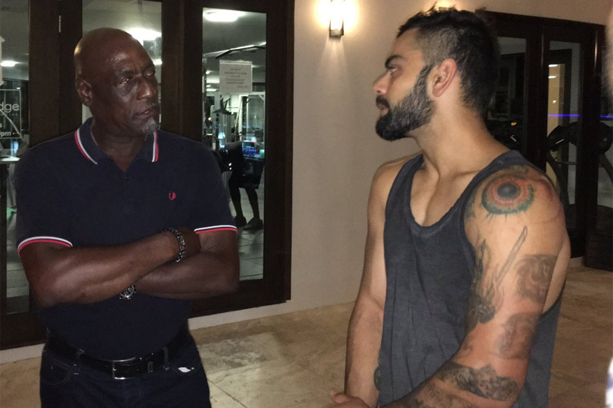 Viv Richards and Virat Kohli