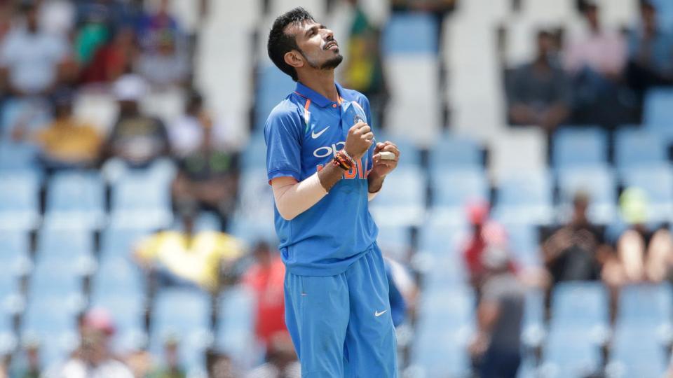 Yuzvendra Chahal overstepped twice in India’s fourth ODI against South Africa in Johannesburg on Saturday