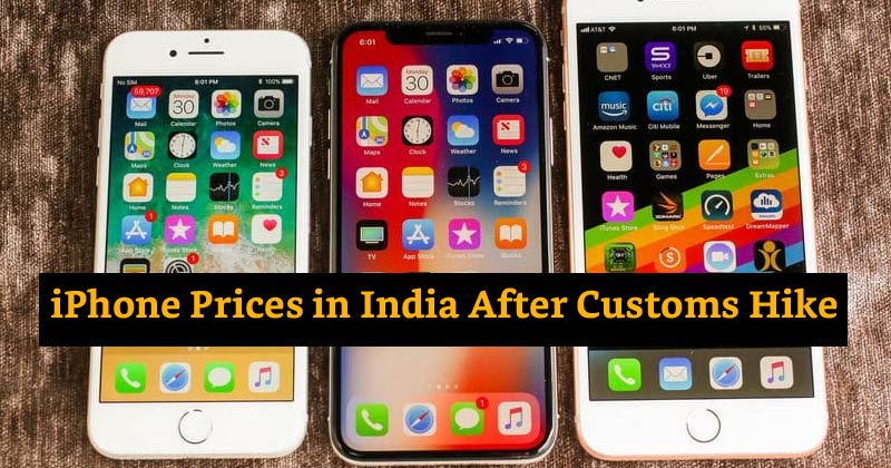 iPhone Prices in India after Customs Hike