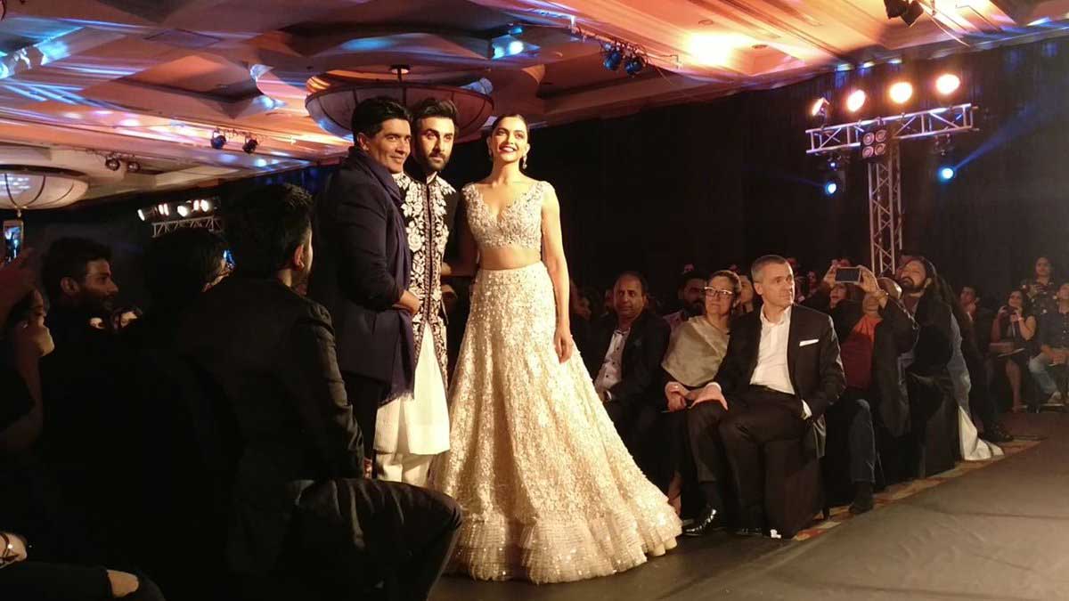 Ranbir Kapoor, Deepika Padukone and Manish Malhotra