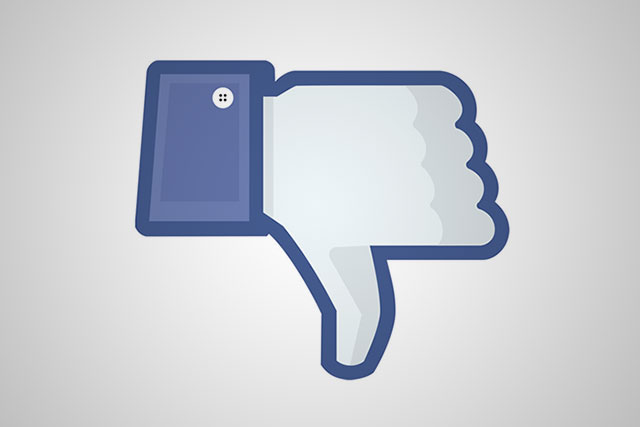 Facebook downvote button