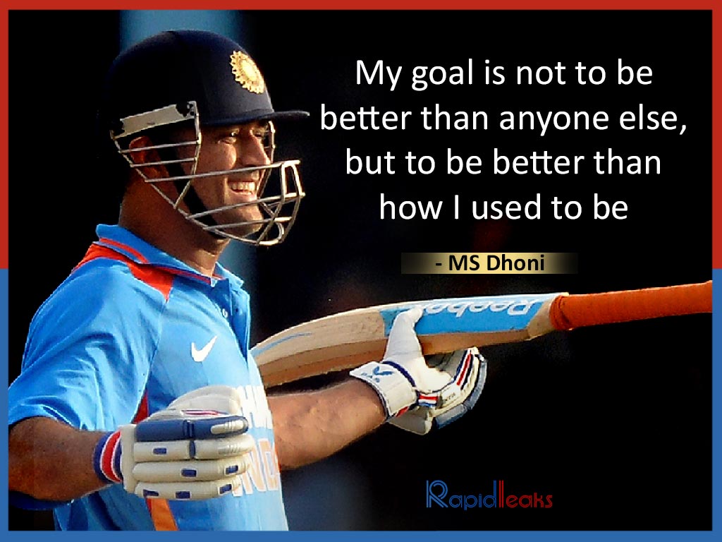 inspirational essay on ms dhoni