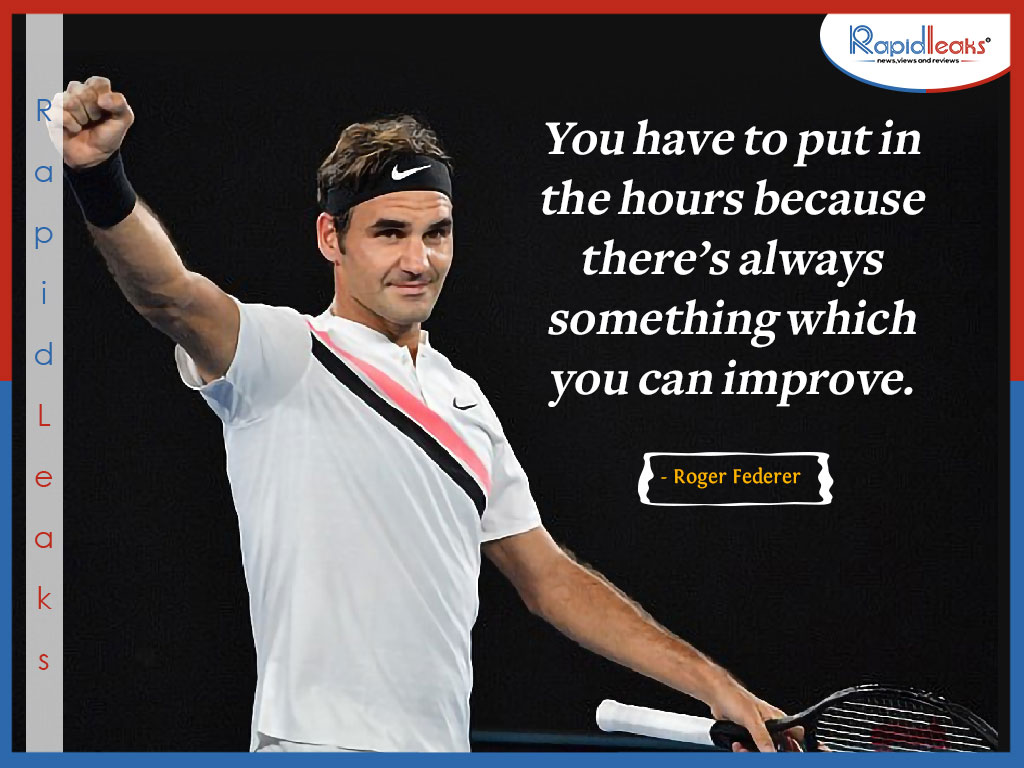 Roger Federer Gewinner Zitat Glory Stark Motivation Entschlossenheit Inspiration 