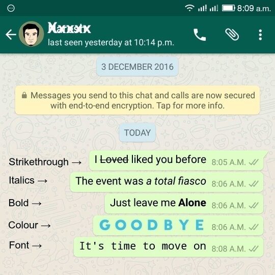 How to change WhatsApp fonts: Use Italic and Bold fonts in WhatsApp chats