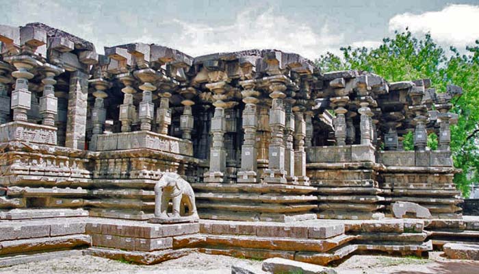 The Thousand Pillar Temple at Warangal