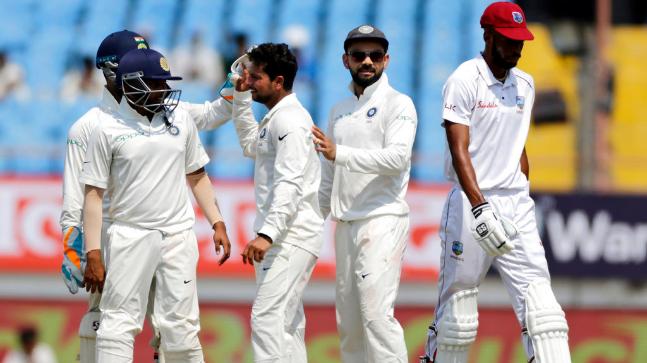 If you were someone in Kohli's victorious team at Rajkot, you may frankly have laughed seeing the West Indies. And maybe somewhere, you may have felt strange that why was the Test not made into an official 3-day game? If you were a West Indies supporter- a rare species that despite seeing the tumult their cricket is constantly undergoing, supports a unit that on most days seems a bunch of amateurs- you wished, why wasn't Rajkot a w-day affair? But the problem was, you weren't sure as to what was more laughable or problematic, depending on whose side you were on? Was it the sight of Sunil Ambris- two hit wickets on debut against New Zealand- dancing down the track to a wrist spinner he had no idea of playing with the scoreboard being 97-4 (only to be stumped) or was it the wild heave Hetmyer attempted a few deliveries back when he could've simply played a defensive stroke and not brought KL Rahul finally into some limelight? Usually, when teams are asked to follow-on, they take it head-on, as if a blow is made at their ego. Some show grit, others falter, but after trying. So the question confronting West Indies fans, for the team clearly doesn't seem interested in answering is- did the team try hard enough? In fact, did they seem interested in trying in the first place? How did the West Indies fail to show a spine- regardless of what the team composition was- is something that not only highlights all that's wrong with their game. But, in fact, it cheats their fans, who at the behest of tournaments like the famous CPL, offer themselves a respite in the mindlessness of entertaining T20s from the punishing regimen of watching eleven men suffer in usual formats (these are formats that actually matter). Stupid is as stupid does, so said Tom Hanks' character in Forrest Gump. Just that, when you put shift the context from film to cricket, you realize, the West Indies stay true to a role that fetched Hanks worldwide stardom. Interestingly, it's earning the West Indies fame too. The sad part is, it's not in a positive frame. If you strip the Rajkot Test, peeling off each layer, laying bare what was to be a full-fledged five-dayer you'd realise, the pitch, even on Day 3 was a good batting track. Was it not? West Indies' chances of winning the Test, which was about as likely as is that of a rodent defeating a camel in a jungle feud notwithstanding, what should worry the team is the failure to touch 200 in either inning. How on earth did the West Indies earn a follow-on on a flat track where India's number seven, Jadeja managed to strike a hundred, a teenager with no international experience fired one in his very first game is a mystery no intelligence agency in the world can solve. But the problem still persists with the grassroots question: is this team willing to learn and interested in understanding where it went wrong? At this point in time, some passionate West Indies fans who haven't distanced from rationale point to a perspective. Why shouldn't Shimron Hetmyer and Sunil Ambris' shot selection be questioned, considering the same pitch unfurled a cracker of a hundred by a bloke much junior to them- Shaw? Sounds legit. Does it not? Perhaps, the answer lays in the West Indies' own failure. This, provided, one's willing to assess the complete picture, concerns as much as the abject surrender of the eleven at Rajkot but also those who couldn't take part in the team.  Given the form Jason Holder and Kemar Roach had been in, with the ball, nevermind that Roach's batting against Sri Lanka in Trinidad was far better than Kraigg Brathwaite's at Rajkot- weren't the team short on available talent?  It's pointless to crib- let's be honest- at Darren Bravo's unavailability. It's even futile to cry about Samuels, one of the best and most understated batsmen of time missing out on this tour. But truth be told, what's most pointless is to simply sit and crib about the playing eleven the selectors put into place. That the West Indies Cricket Board mistreats the players, underpays the, tows the line of dignity and amity often mustn't be acceptable and speaks volumes of where the national game is headed. But is that the only reason for their Rajkot capitulation? Does that not mean that the eleven the Board eventually shortlisted should not fight? And therefore, did they? How much on a scale up to ten would you give Ambris' second inning dismissal and Hetmyer's failure in both innings? It's futile to raise questions at Keemo Paul, who scored more than the captain, for he's just started out.  But consider a simple equation. Would a Babar Azam, Ian Bell, or even, Martin Guptill have played the stroke Brathwaite did in the second inning, knowing well that the team he was leading was following on? It also makes less sense to not take into consideration the positives, which if you are an optimist were easily a handful. But each positive unfurls a question that begs a response. Powell's fifty was as fine a knock we've seen him play in over a year of his return to the side from his baseball stint in the US. Why did he throw it away? Shai Hope- if you were Ian Bishop, and had seen the straight drives on Umesh in the first inning would've beckoned a salutation as profusely passionate as, "remember the name", but why did he throw it away?  Furthermore, was the pitch bowler-friendly and Kuldeep the most menacing exponent out there or was the downfall self-plotted exacerbated by poor shot selection. It won't change an iota of West Indian fortune to blame selectors. You can call a spade a spade and you must. Cameron's no deity. Wavell Hinds is no Mickey Arthur. Browne is not gifted intellectually as Ajit Wadekar was for India. But how does calling names to an already underperforming board help? While to most the verdict of the series was decided before the team set foot in India, what might make sense is to take lessons from the defeat and muster up a fight in what lies ahead: Stick to the crease, bat out time, play session by session. Is there a sense in watching how Chanderpaul built his inning- if you are Brathwaite, maybe! Construct partnerships- it's not yet termed illegal in Test Cricket, plus is free of cost, no one will deduct your match-fees if you do. Try not to do something as stupid as getting run-out in the longest format. Remember to carry forward passionate communication with loved ones on WhatsApp to the 22 yards. It helps.  The idea isn't to blame Kraigg Brathwaite or Hope or anyone for that matter. At the end of the day, a defeat doesn't hurt as much as the manner of the defeat, the absence of intent. Australia on their ODI duties in England- lacking Warner, Smith, Starc, Hazlewood- saw Shaun Marsh(remember the hundred) fight, along with Stanlake and others. Finch came up with the goods too. Afghanistan, in their maiden Test against India, lost by a lesser margin for they came together as a unit vis-a-vis the Windies Can this young West Indies team draw a leaf from their books and be a little greedy for self-respect?