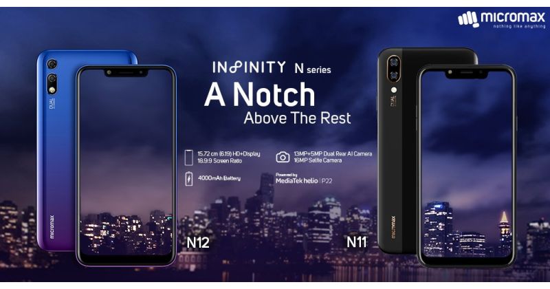 Micromax Infinity N12 and Micromax Infinity N11 price and specifications