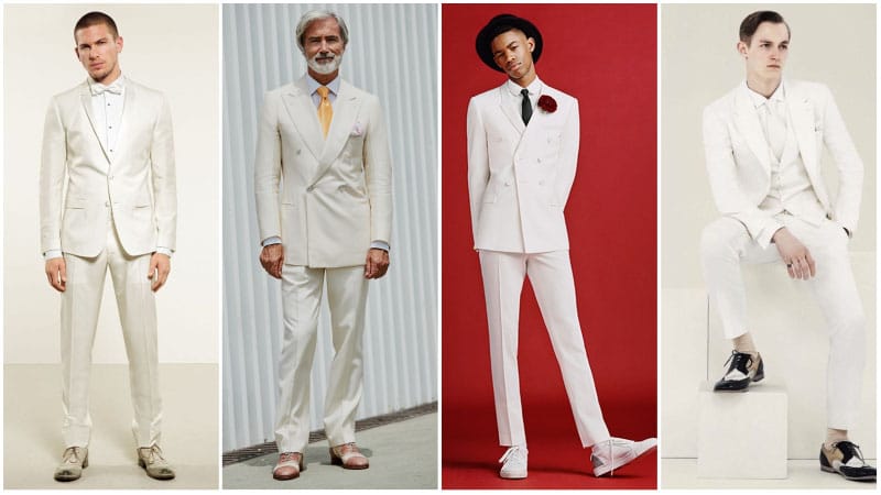 All White Formal Look -all white outfits for men