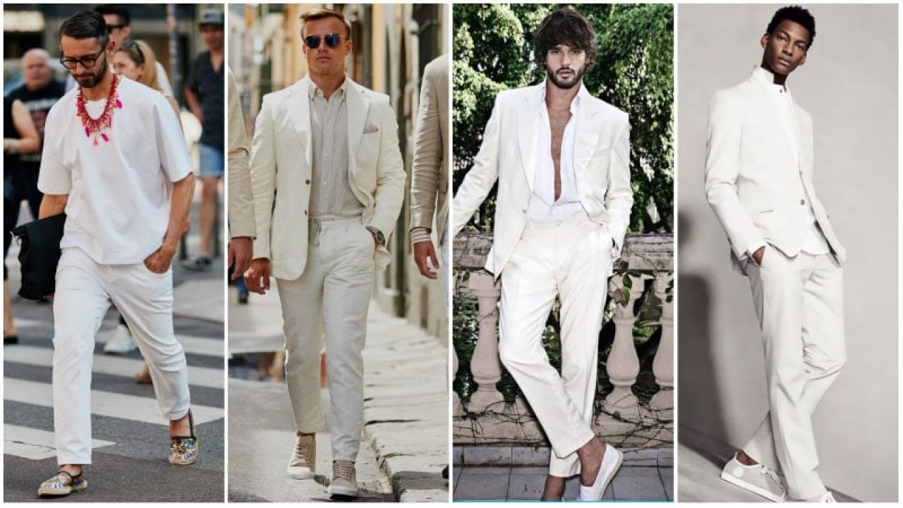 all white formal wear