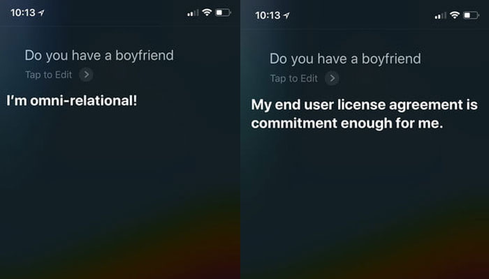 Do you have a boyfriend Siri