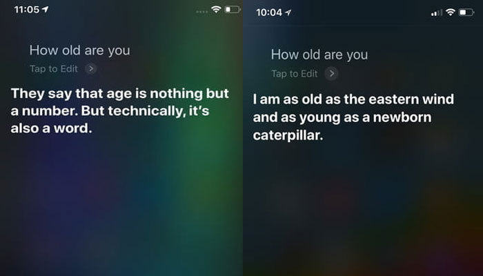 How old are you Siri