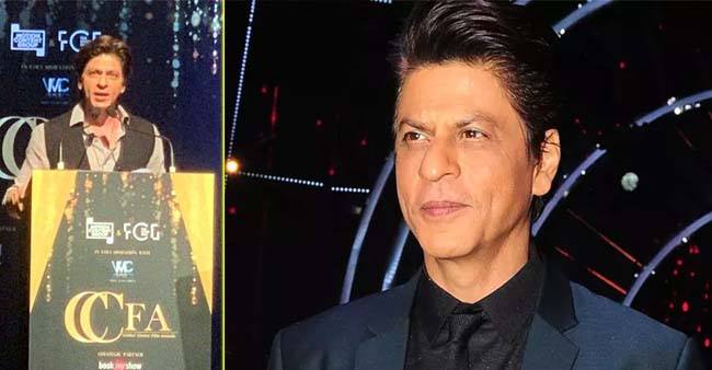 Ever funny and erudite, Shah Rukh Khan charmed all at this award function