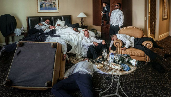 Hotel Room Hangover-bachelor party ideas