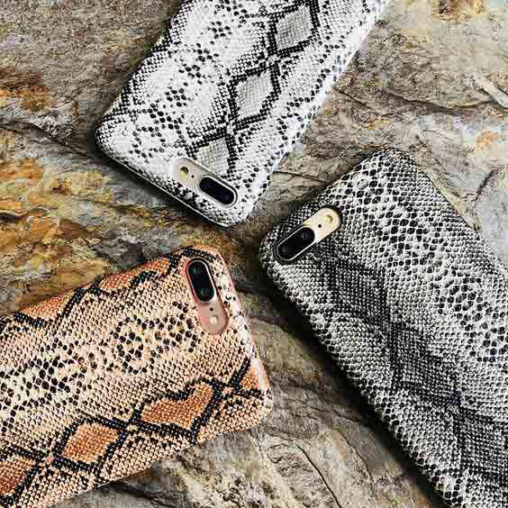 Snake skin printed phone covers