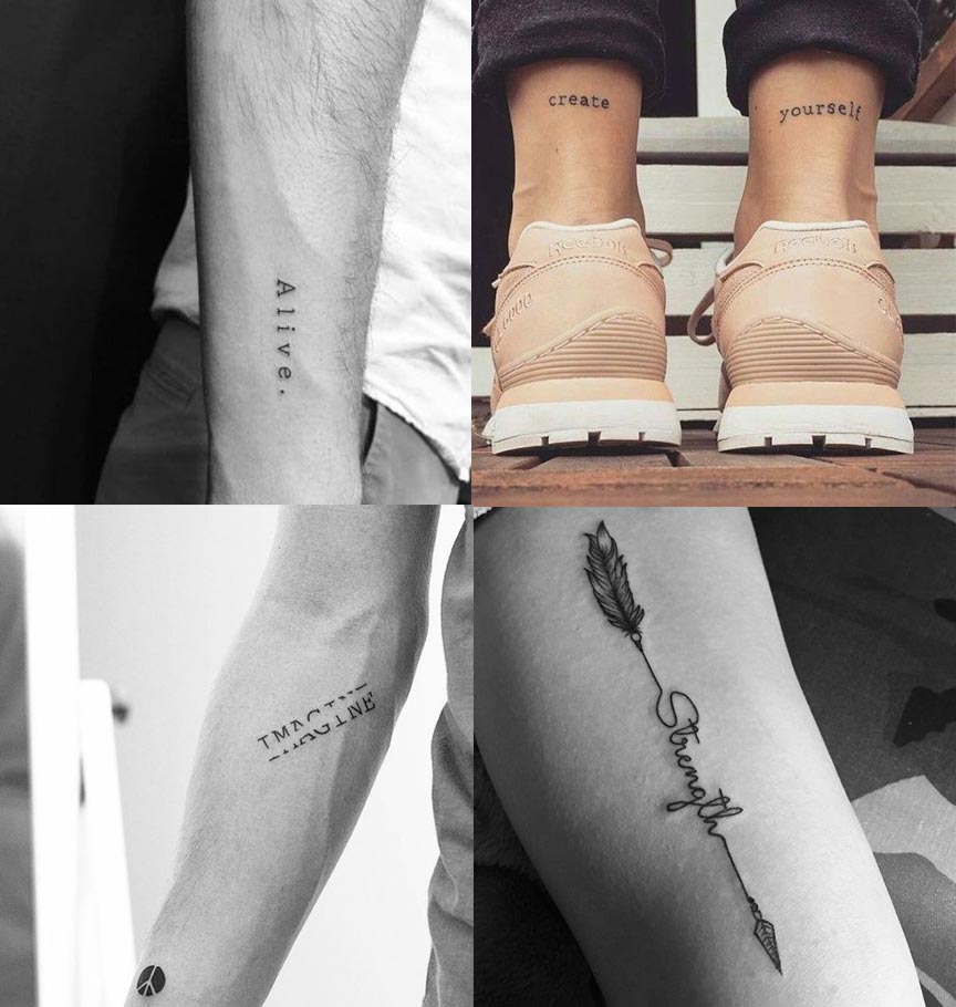 66 Meaningful Oneword Tattoos That Say A Million Things