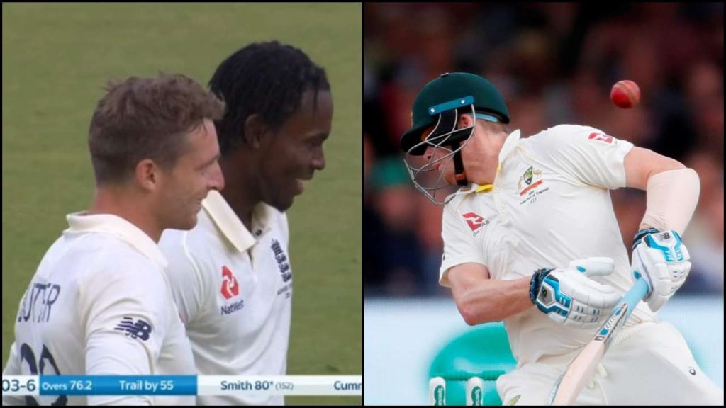 Jofra Archer smiling after Steve Smith injury inflames cricket fans