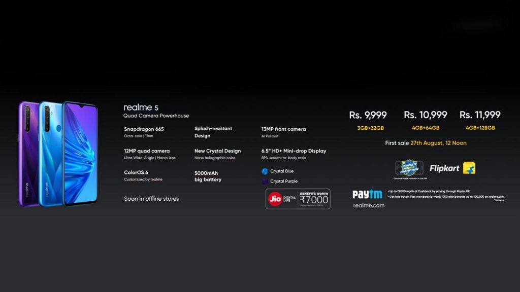 Realme 5 Specifications