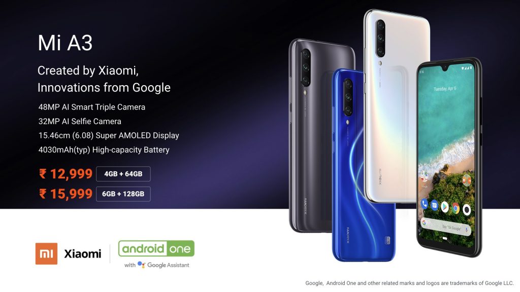 Xiaomi Mi A3 Specifications