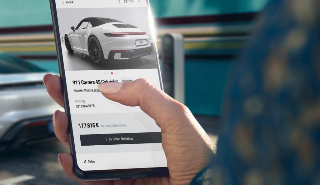 Porsche is selling online