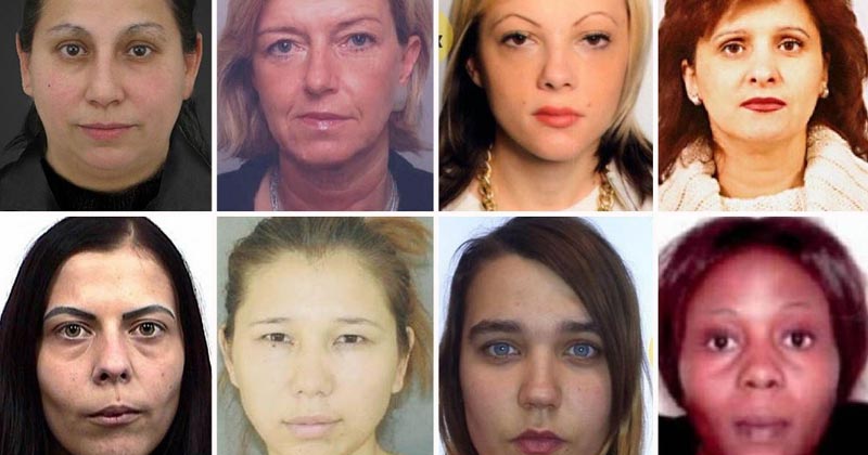Europe most wanted women