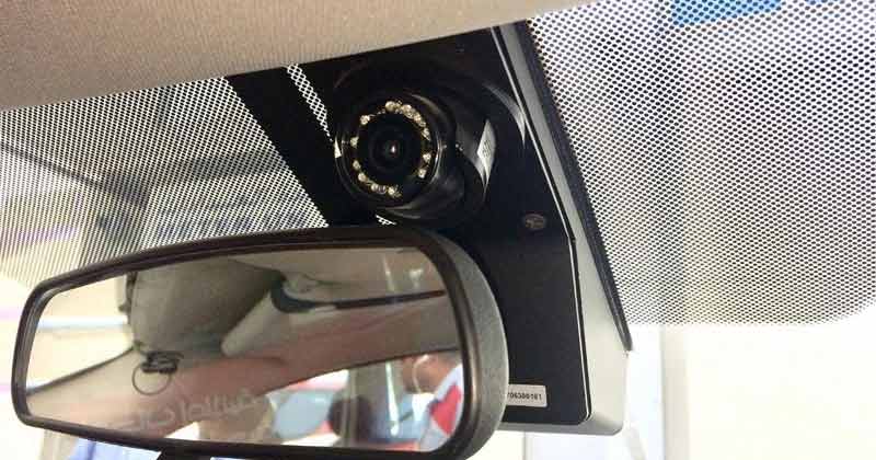 Surveillance camera in dubai taxis