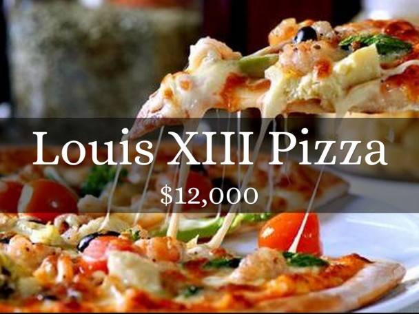 most expensive pizzas in the world