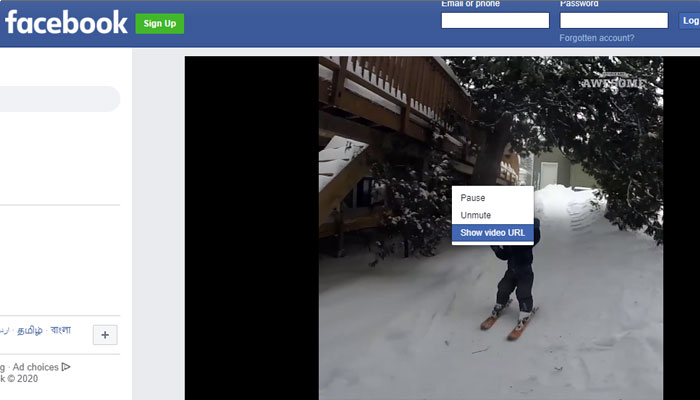 step 2 of How to download video from Facebook
