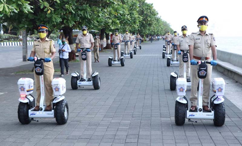 Mumbai Police Electric Segway Scooters