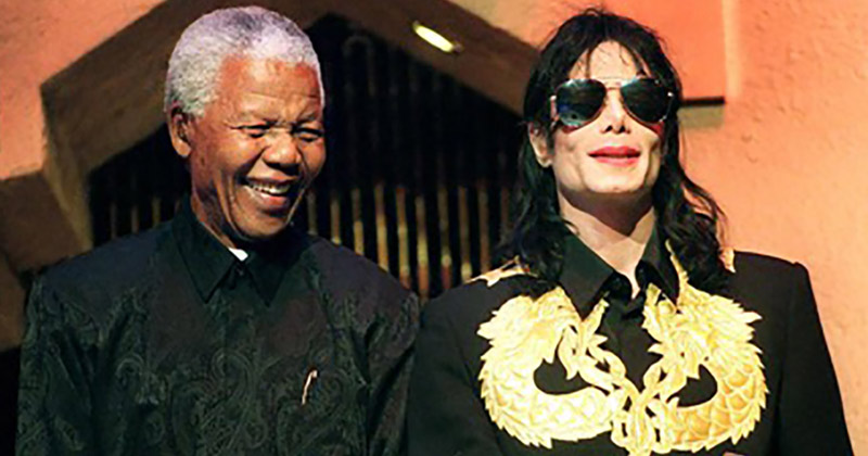Nelson Mandela and Michael Jackson