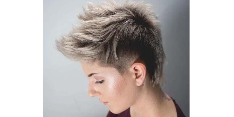 Spiky style bob haircut