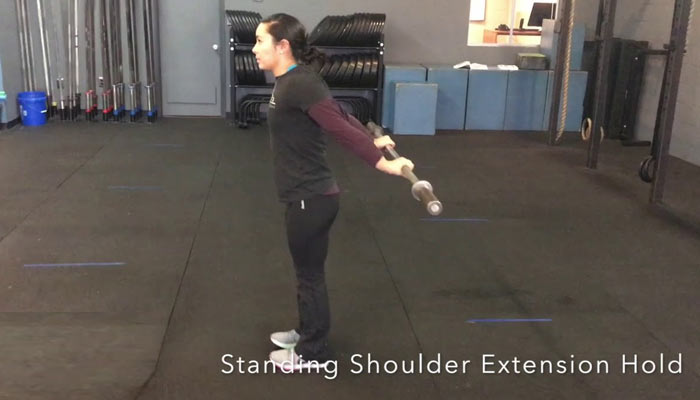 standing shoulder extension | Exercises for Frozen Shoulder 