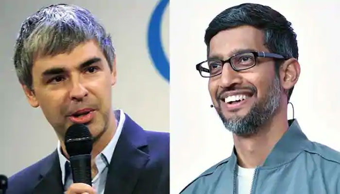 Sundar Pichai and Larry Page