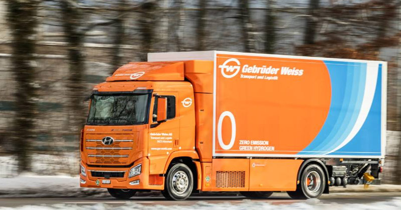Hydrogen Powered Truck Switzerland