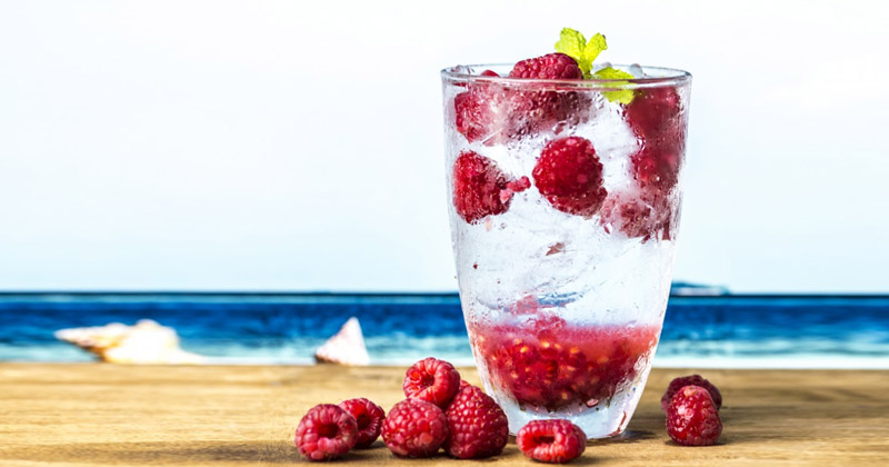 Glass of Raspberry Infused Water | Infused Water Recipes