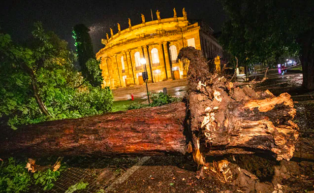 summer storms | brutal summer storm lashes Switzerland and Germany