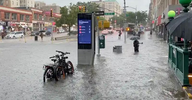 Massive floods New York